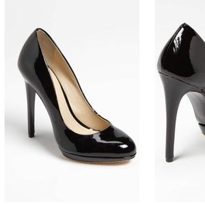 Brian Atwood Black Patent Pumps